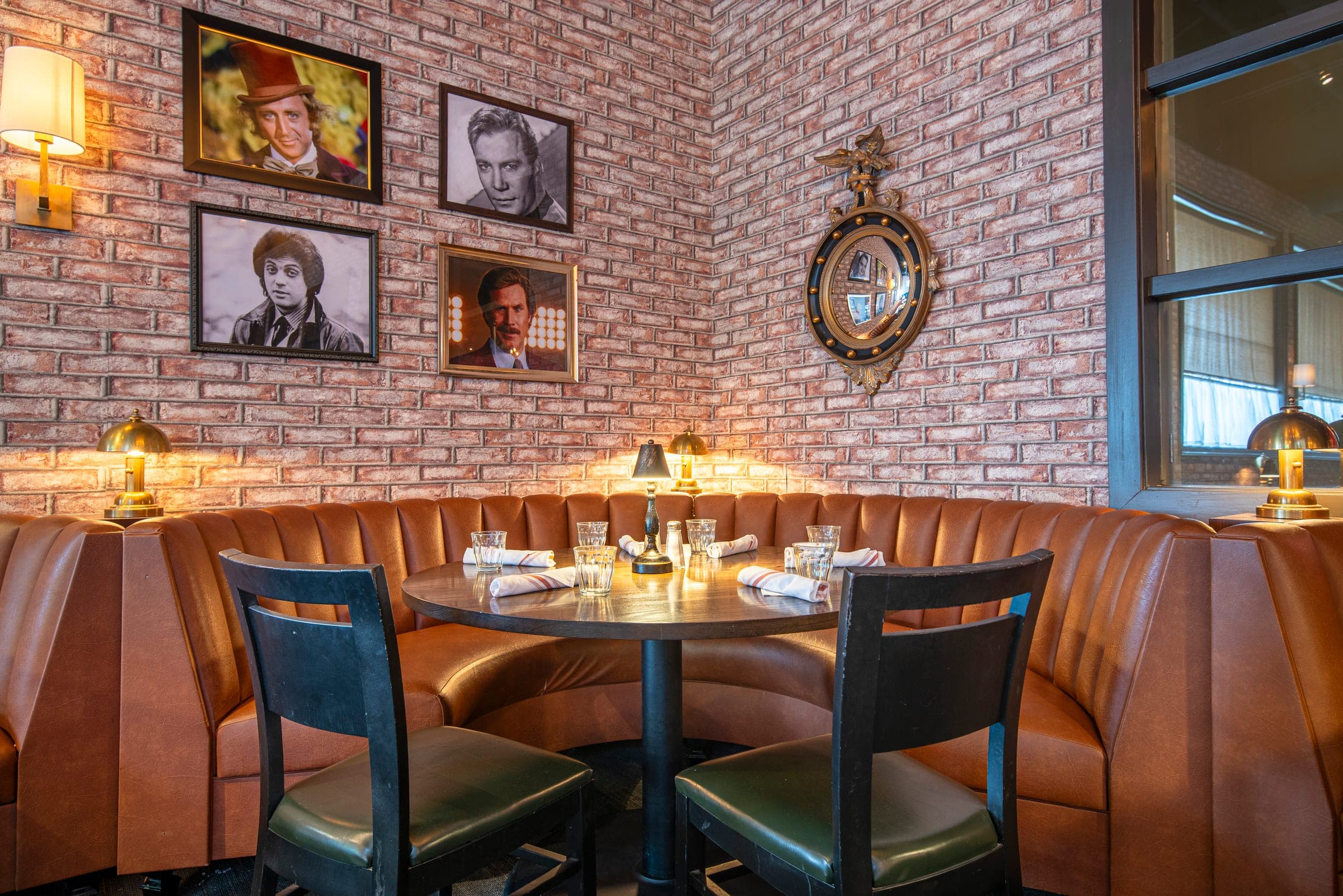 Best booth in Berwyn PA – leather seating at Will's+Bill's Brewery and Oyster Bar