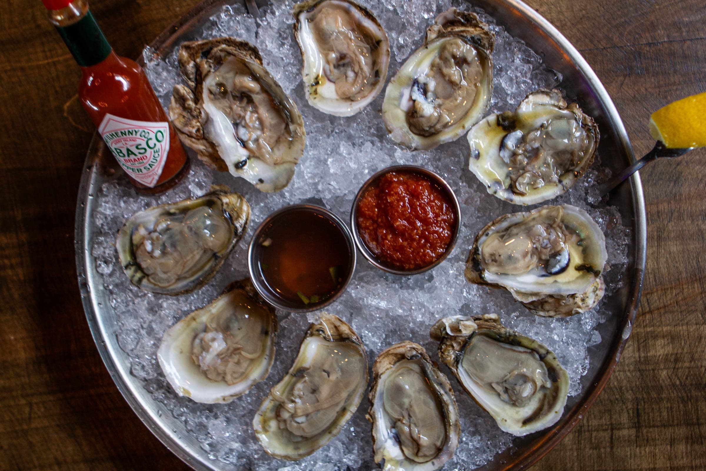 Fresh oysters on the half shell – buck-a-shuck happy hour, Berwyn PA Main Line